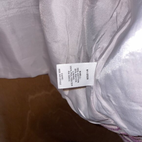 Cabelas Womens Striped Long Sleeve Jacket Medium Purple & Gray Zipper - Picture 6 of 7